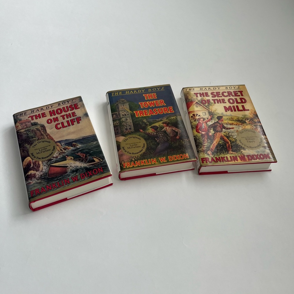 The Hardy Boys Books by Franklin W. Dixon with original copy and covers